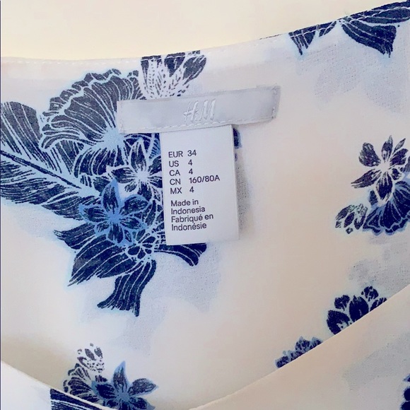 H&M | Flowy Layered Floral Flower Tank Top Camisole - Picture 4 of 10